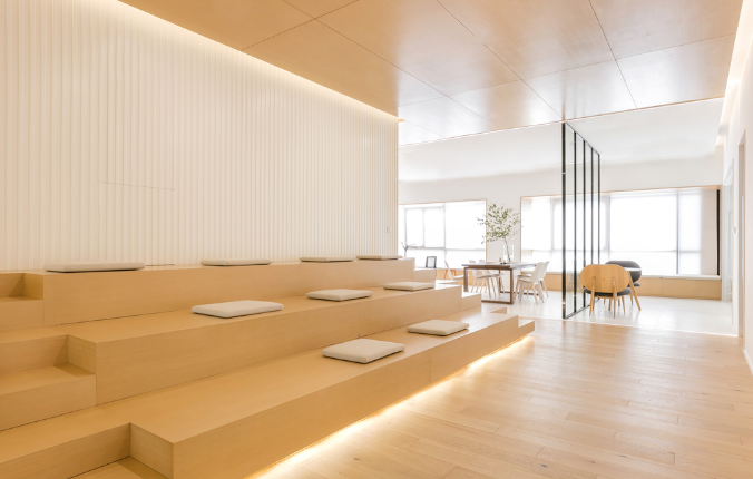 辦公室裝修設計木質(zhì)樓梯的魅力與效果