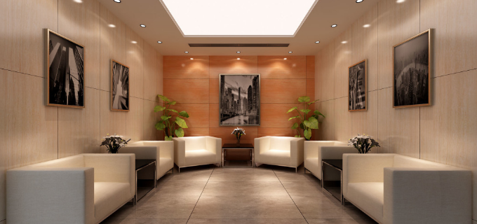 上海辦公室裝修設計：實木閱覽柜，打造品質辦公空間